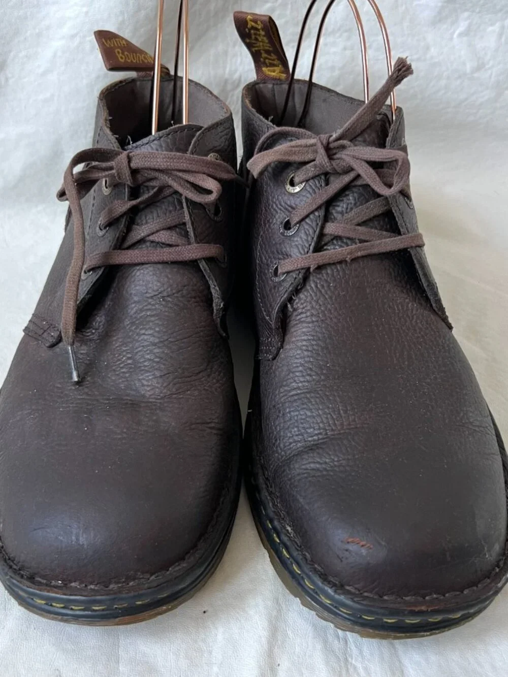 Dr Martens boots Sussex dark brown leather chukka mens size 12 ankle short docs